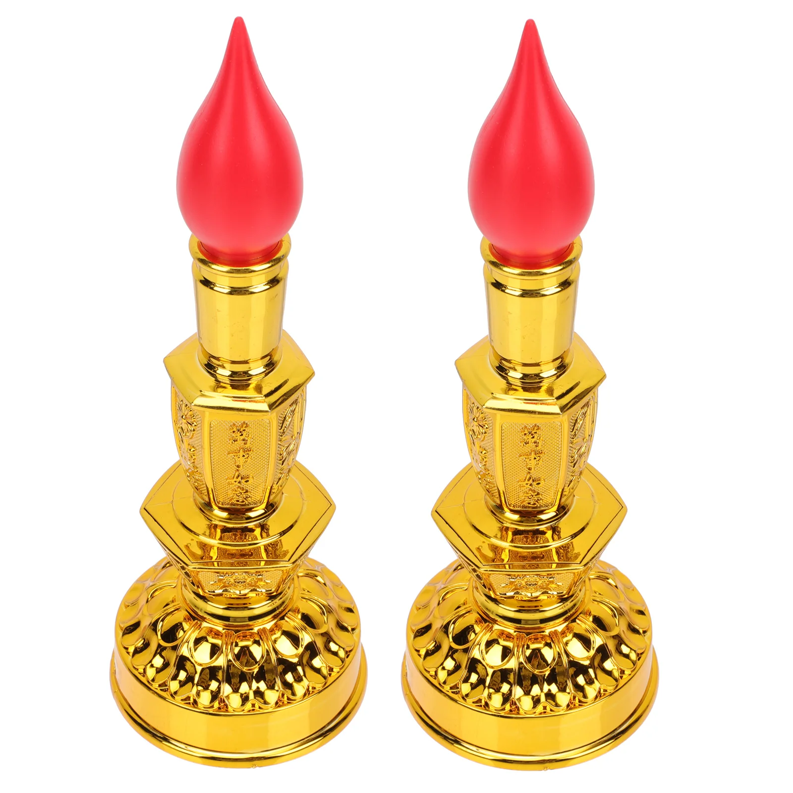 

2Pcs Simple Sacrifice Candle Light Home Candle Light Decor Candle Lamp