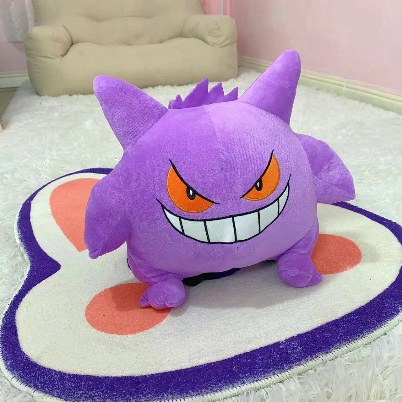 

Pokemon Gengar Backpack Plush Toy Pikachu Mimikyu Eevee Mew Gengar Snorlax Bag Plush Doll Gengar Schoolbag Child Birthday Gift