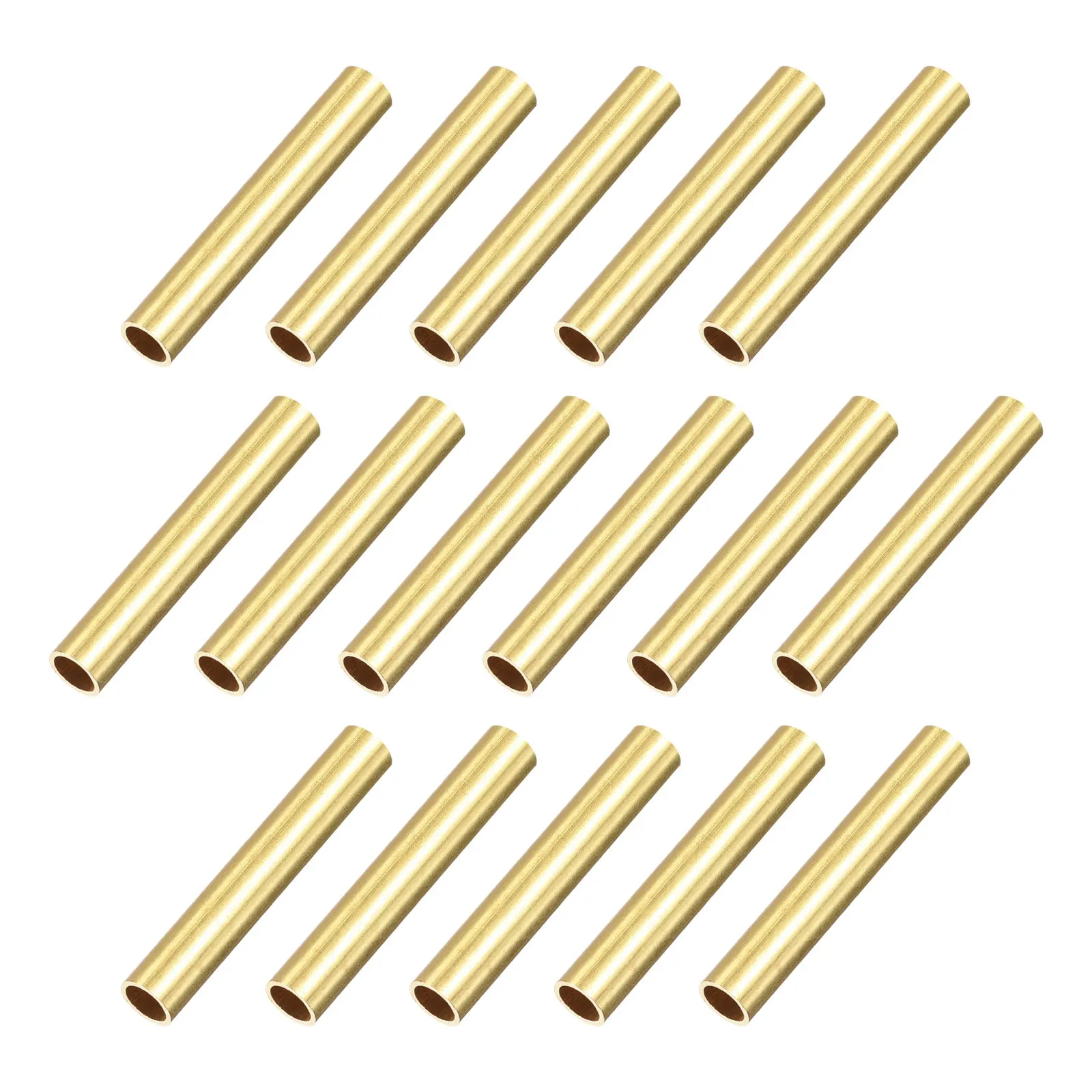

Uxcell Brass Tube 5mm OD 0.5mm Wall Thickness 30mm Length Pipe Tubing for DIY 16 Pcs
