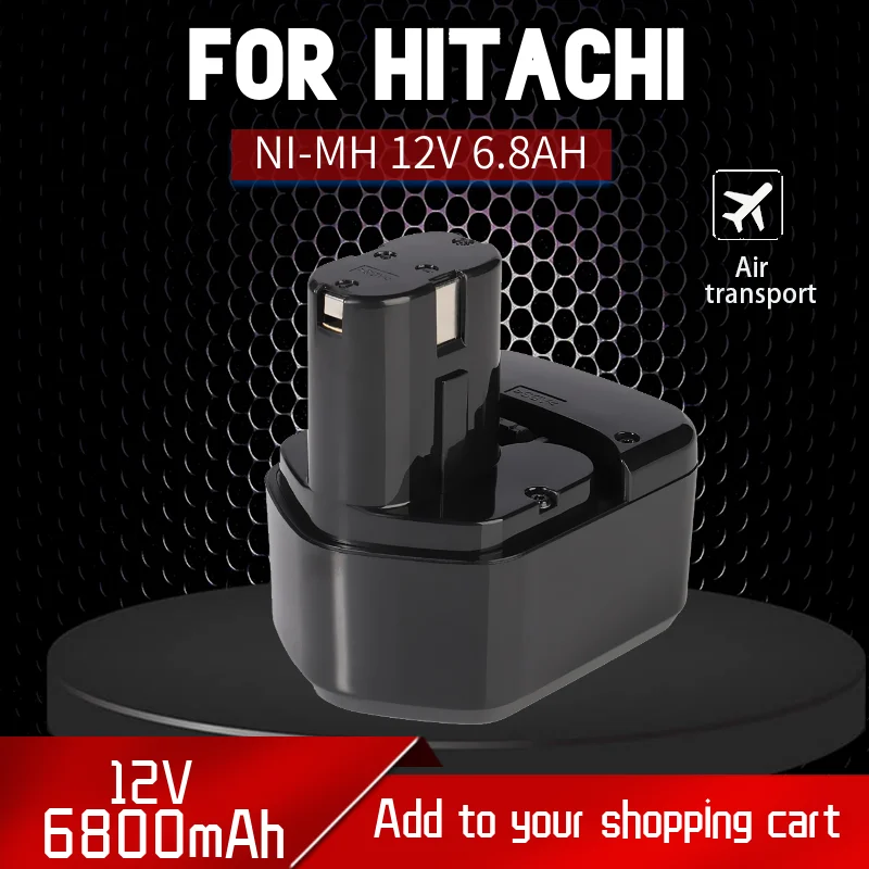 Аккумуляторная батарея для беспроводной дрели Hitachi EB1214S DS12DVF3 12 В 6 8 Ач Ni-MH EB1212S EB1220BL