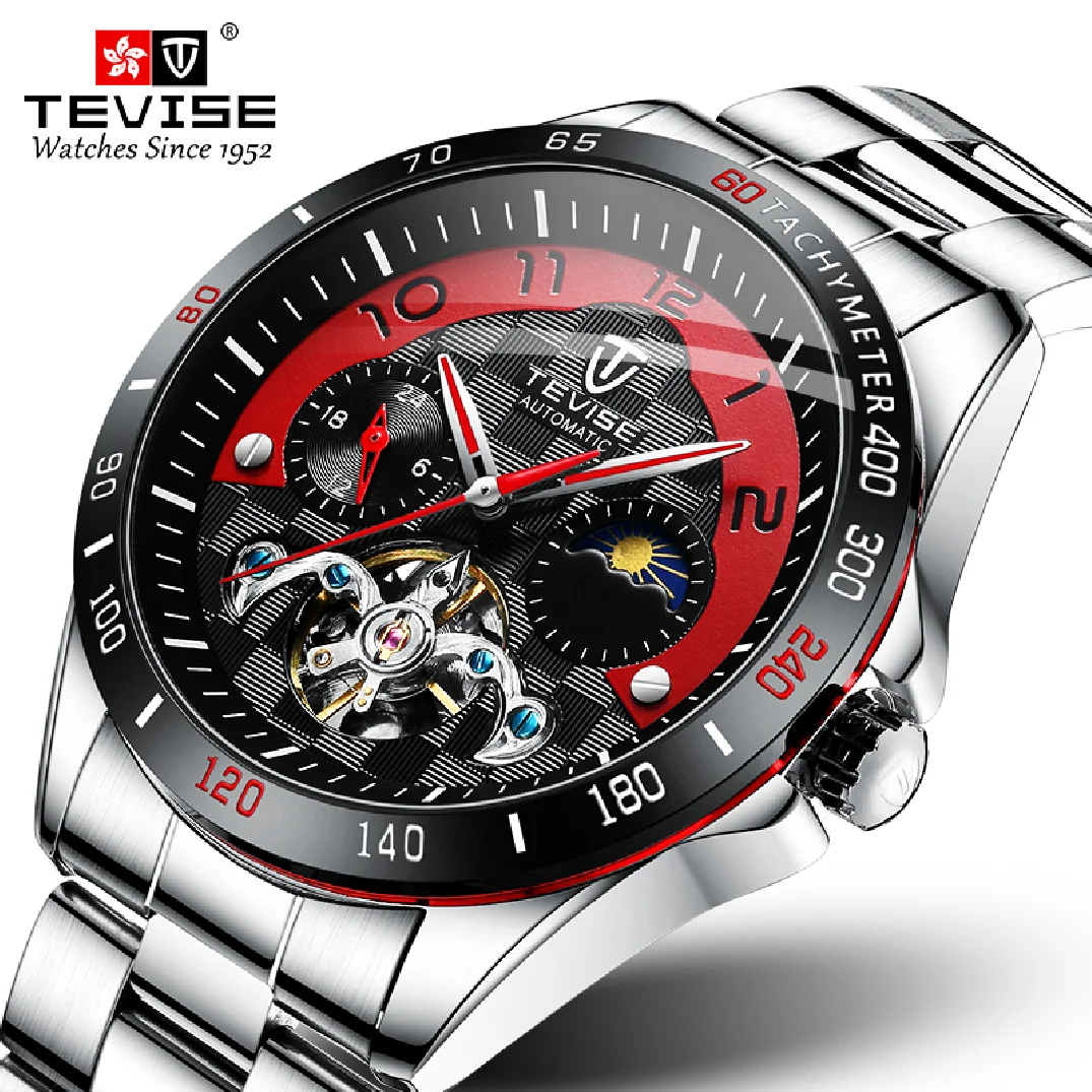 

Dropshipping Men watch TEVISE Luxury Brand Watches Tourbillon Mechanical Clock Fashion Automatic Sport Watches Relogio Masculino