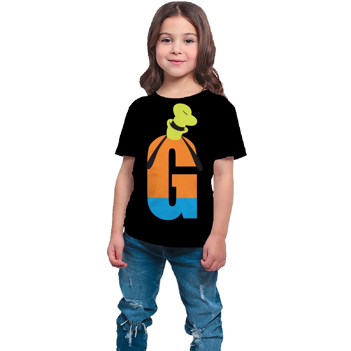 

Disney goofy children's clothing t-shirt boys and girls short-sleeved summer new casual bottoming shirt baby top summer