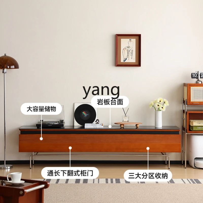 Шкаф для телевизора Yhl средней древности Скандинавская плита из массива дерева и