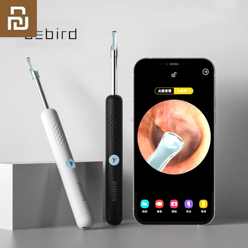 

Умные визуальные ушные палочки Xiaomi Bebird R1, эндоскоп 300 Вт, высокоточный отоскоп для ушей с мини-камерой, Бороскоп, инструмент для чистки ушей
