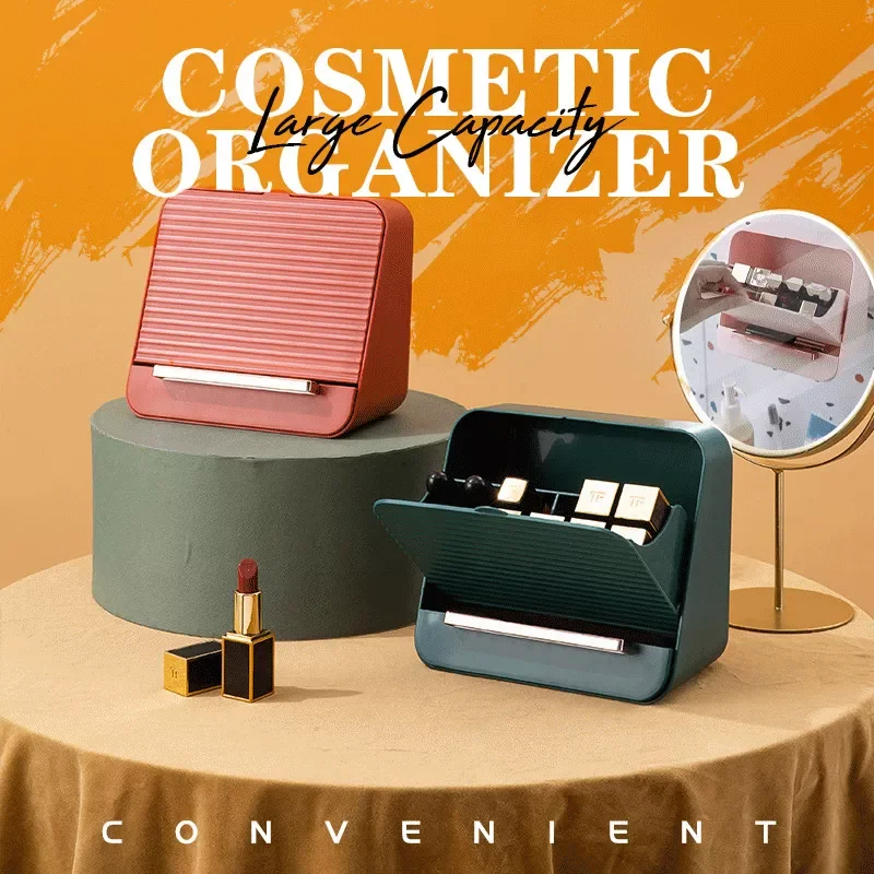 

Lipsticks Storage Box Large Capacity Wall-Mounted Organizer Cosmetic Storage Box for Bedroom Bathroom TS1 For bathroom
