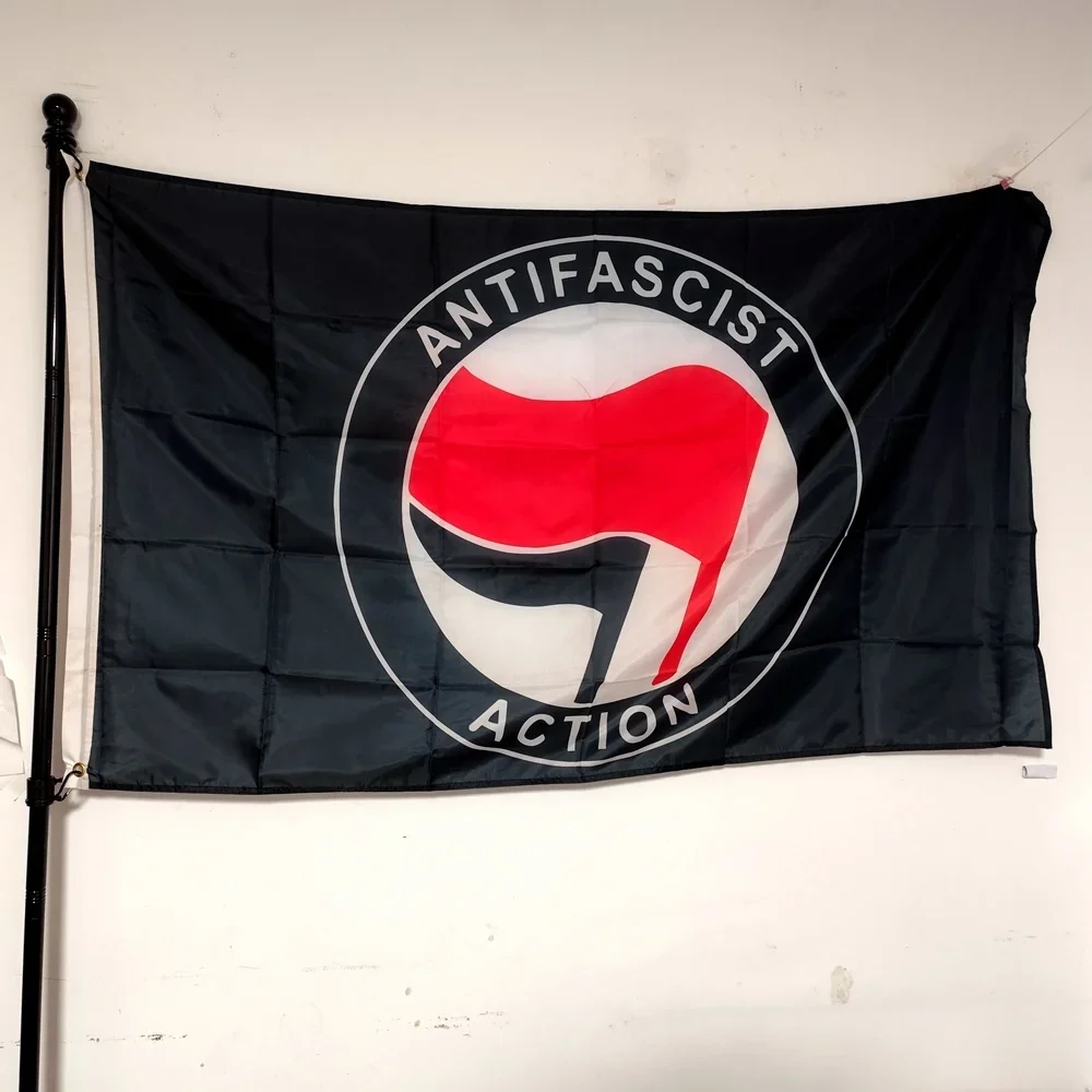 Антифашистский экшн-флаг антифашистский флаг уличный Декор 90x150 см