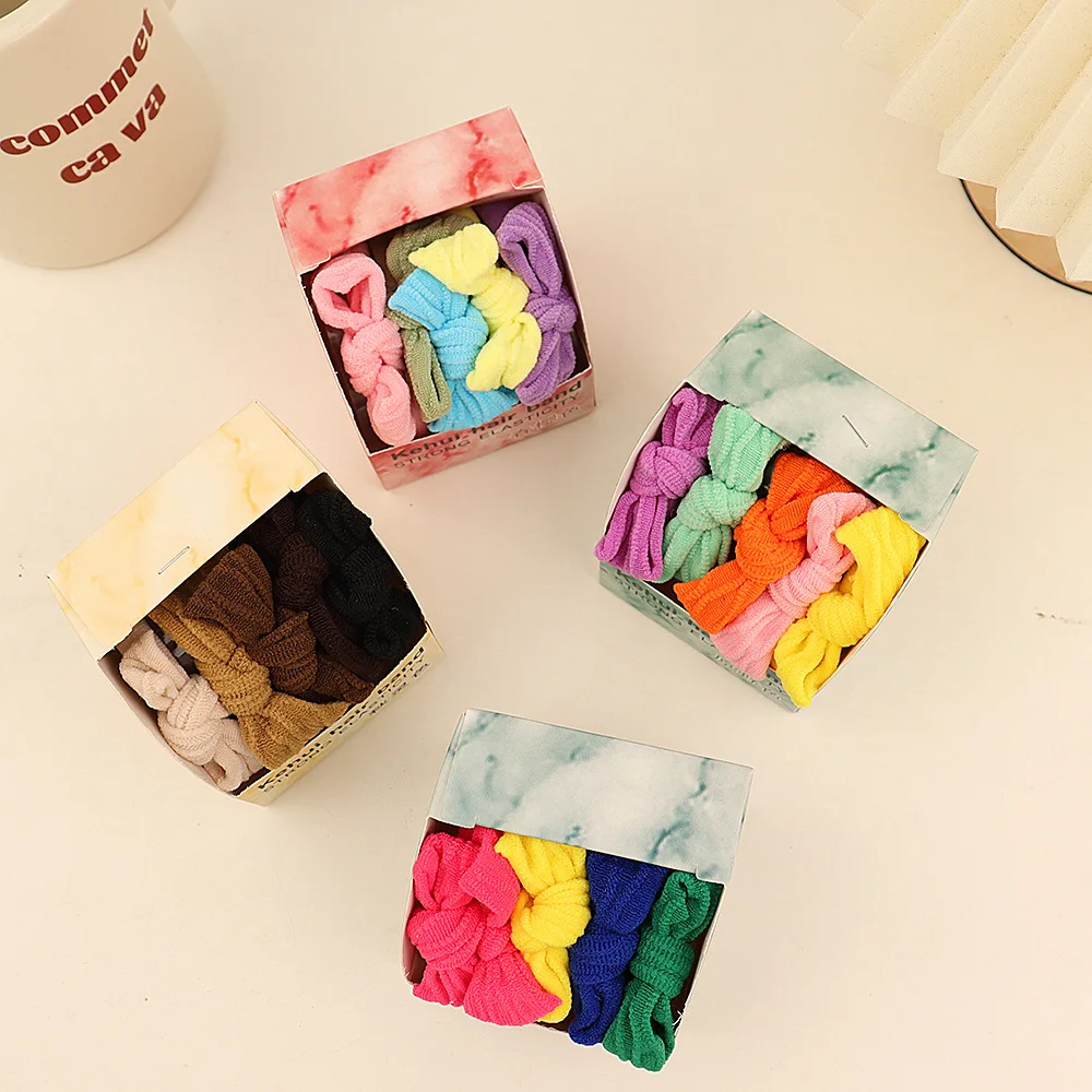 5 шт./набор Детские резинки для волос с градиентом