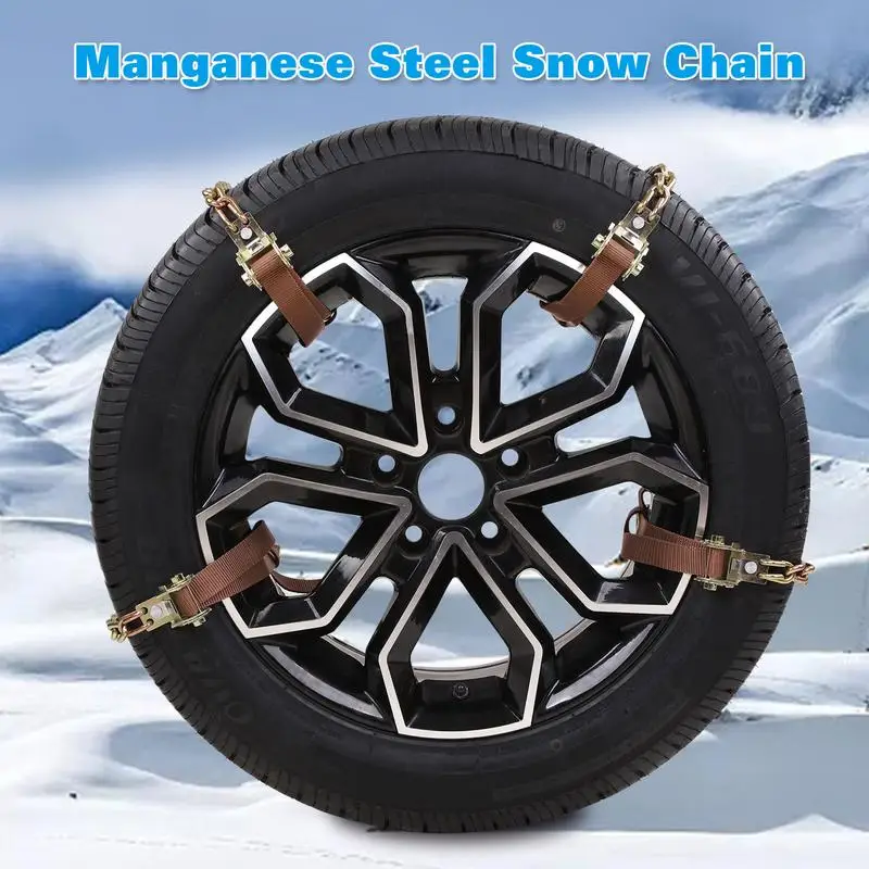 

Car Tyre Winter Roadway Safety Automobile Tire Snow Anti-skid Adjustable Chains Vehicle Tyre Grip For Snowy And Sandy Areas