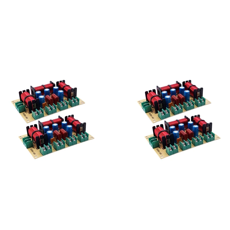 

4PCS 4 Way Speaker Treble Alto Bass Frequency Divider Home Theater Hifi Stereo Circuit Stereo Audio Crossover Filters