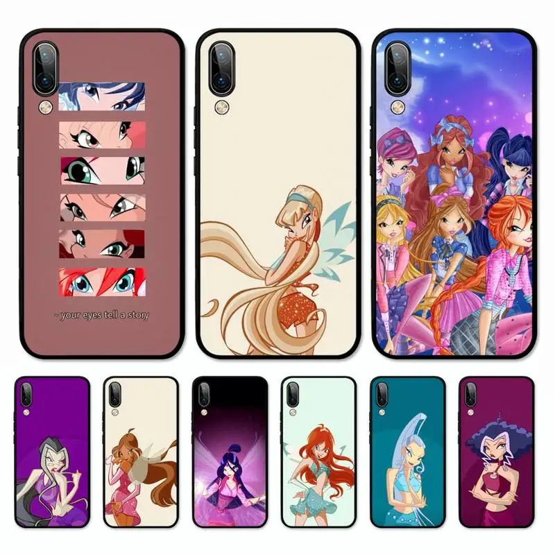

Girl W-Winx Clubs Phone Case for Vivo Y91C Y11 17 19 17 67 81 Oppo A9 2020 Realme c3
