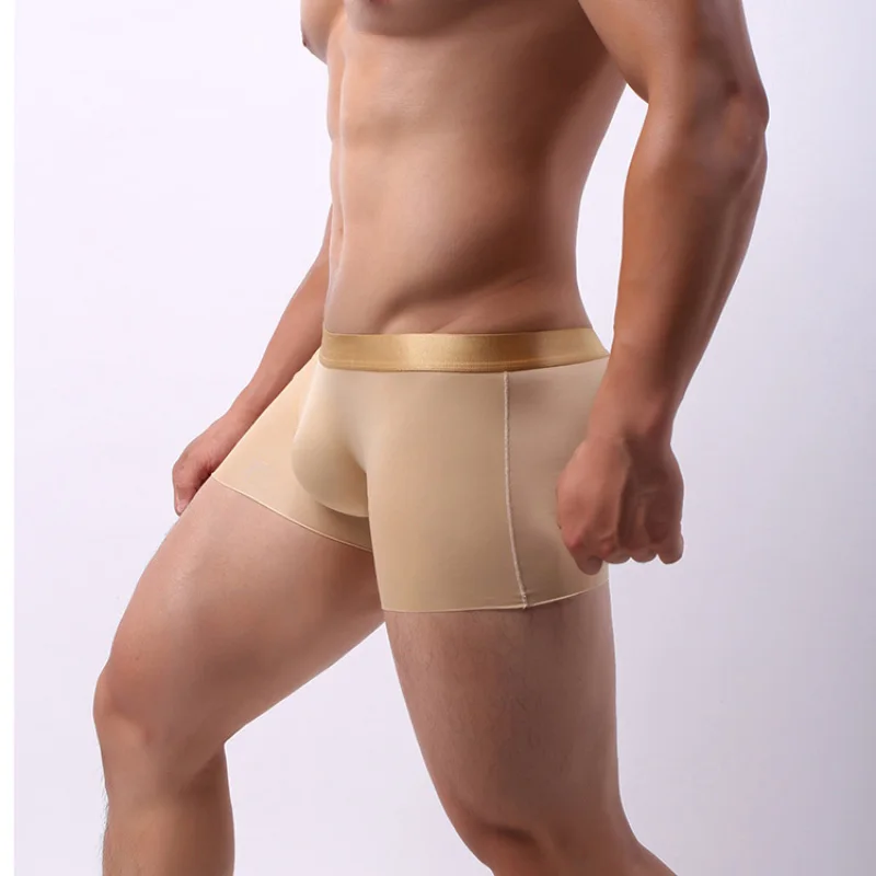 Men'S Underwear Thin Ice Silk Seamless Breathable And Comfortable Boxer Shorts