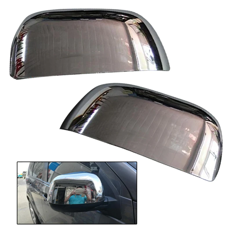 

1 Pair Car Front Left Right Rearview Door Wing Mirror Cover Trim Fit for Mitsubishi Outlander 2007 2008 2009 2010 2011 2012 ABS