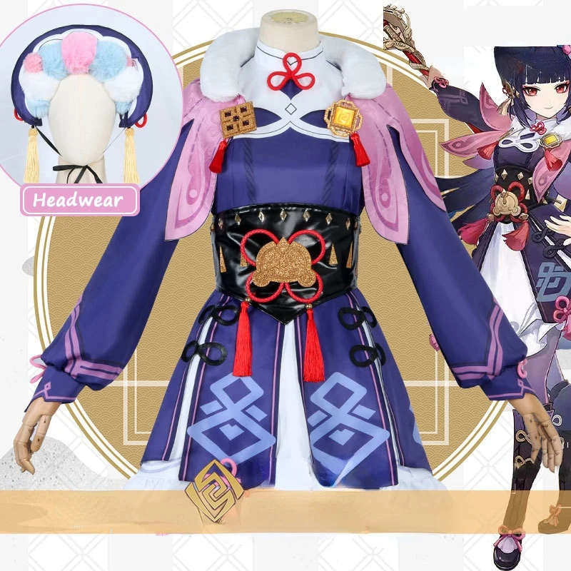 

Game Genshin Impact YunJin Cosplay Costumes Chinese Opera Outfit Yun Jin Dress Wig Women Halloween Party Anime Clothing