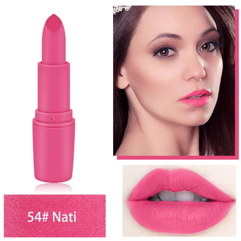 

MISS ROSE Matte Fog Lipstick Bullet Head Lipstick Delicate Smooth Lipstick Waterproof Lipstick Makeup Long Lasting Cosmetic Tool