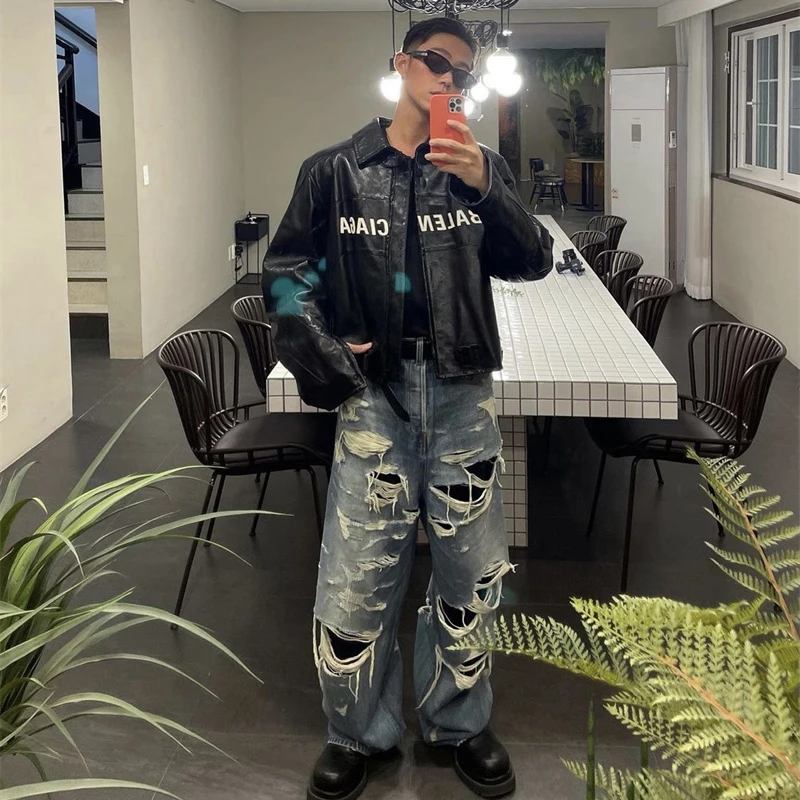 2023ss New Vintage Hole High-Quality Casual Jeans For Men And Women