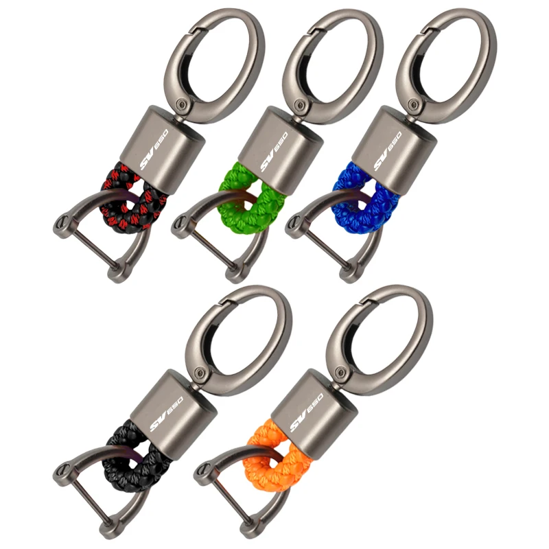 

SV650 For Suzuki SV 650 S SV650S 1999-2009 Customized Braided Rope Keychain Metal Keychain Motorcycle Enthusiast Birthday Gift