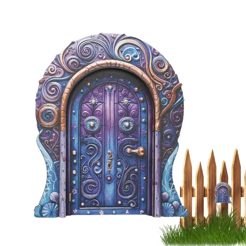 Сказочная садовая дверь мини деревянная эльфа сказочные садовые художественные
