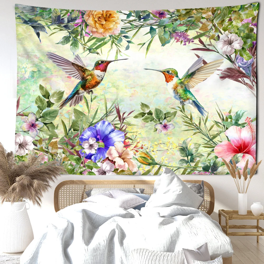 Колибри и искусство на стену в минималистическом стиле хиппи Ins для спальни