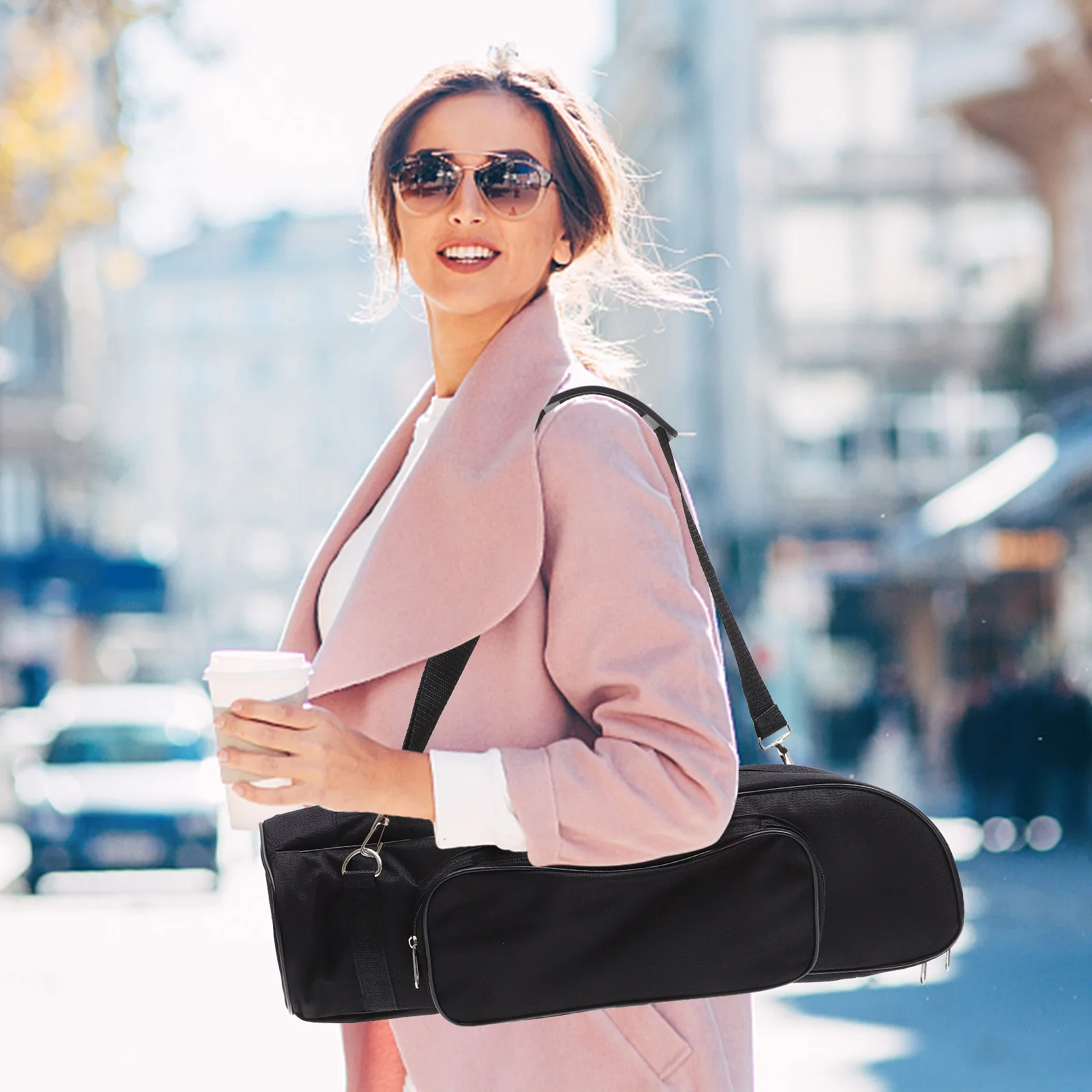 

Small Bag Portable Trumpet Carrying Case Wear-resistant Holder Padded Water Backpack