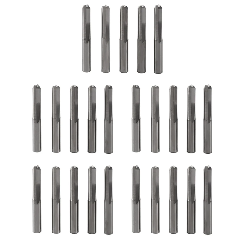 

Best25pcs 6Mm 22Mm Double Edged Straight Router Bits Straight End Milling Cutter 2 Flutes Cnc Cutting Straight Slot Bit