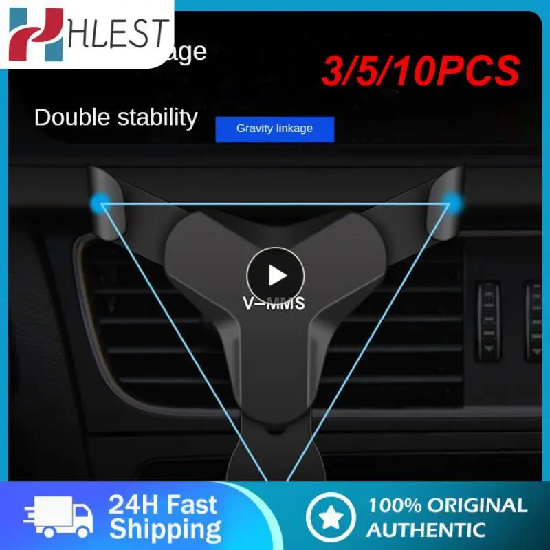 

3/5/10PCS Stable Auto Phone Holder Gravity Car Phone Holder Anti-collision Cellphone Stand Support Portable Car Supplies Durable
