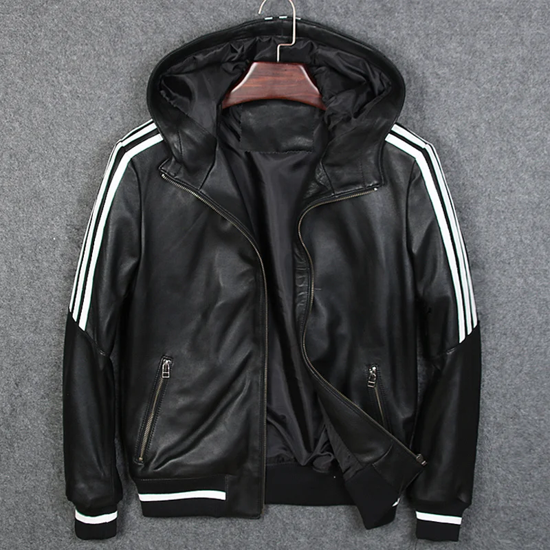 Красивые мужские пальто из овчины кожаные куртки индивидуальная мужская куртка