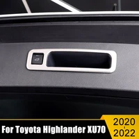 car accessories for toyota highlander kluger xu70 2020 2021 2022 stainless trunk handle bowl cover trunk lid trim frame sticker