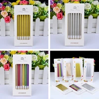 birthday candles long pencil candle birthday decor party supplies wedding deco cake topper christmas decoration party supplies
