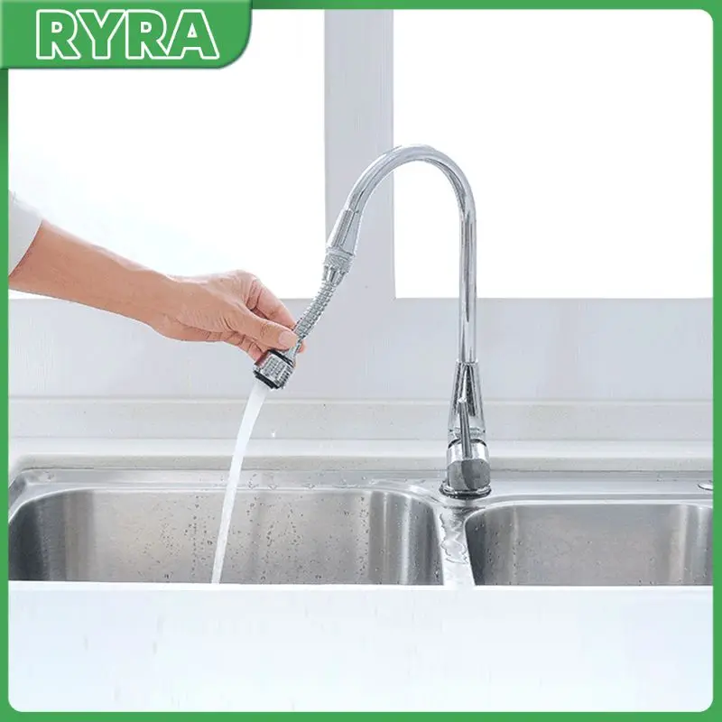 

360 Swivel Faucet Bubbler Kitchen Water Saving Aerator Tap Bathroom Shower Head Filter Nozzle Shower Spray Adapter Extender Hot