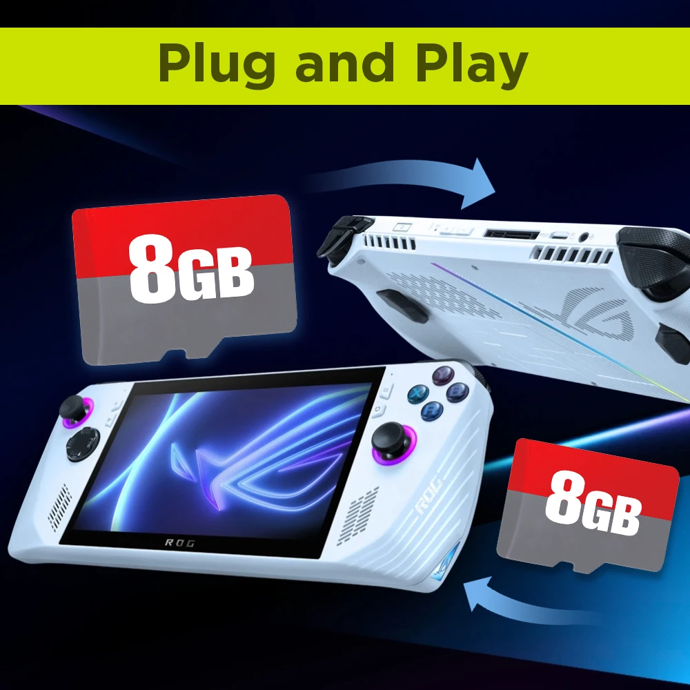 Фото Игровая TF-карта 8 ГБ с 3170 Retro/ПК-играми Retrobat OS для ROG ALLY/Onexplayer/GPD WIN4/Win Портативная игровая консоль/Win ПК/ноутбука №3