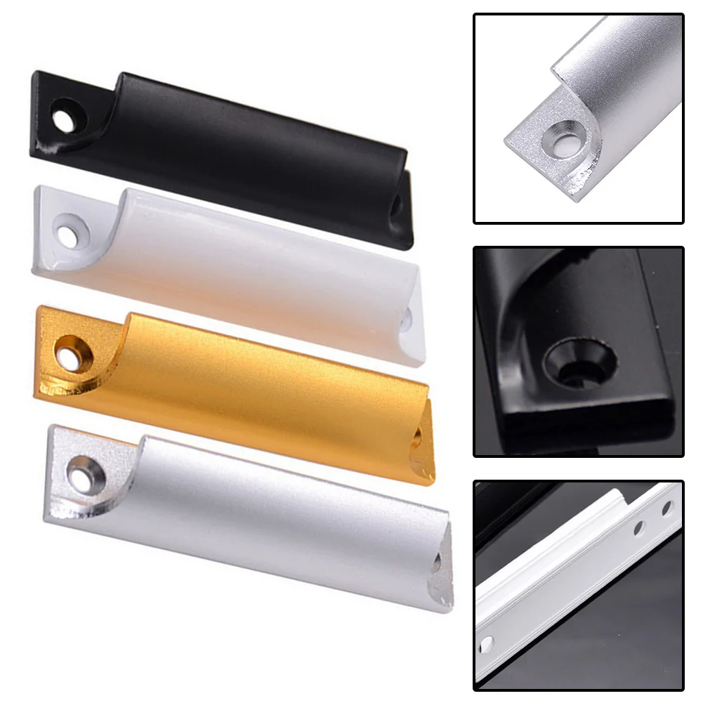 

1PCS 9*2*2cm Aluminum Alloy Handle Sliding Door Handle For Home Cabinet Doors Balcony Doors Casement Hardware Accessories