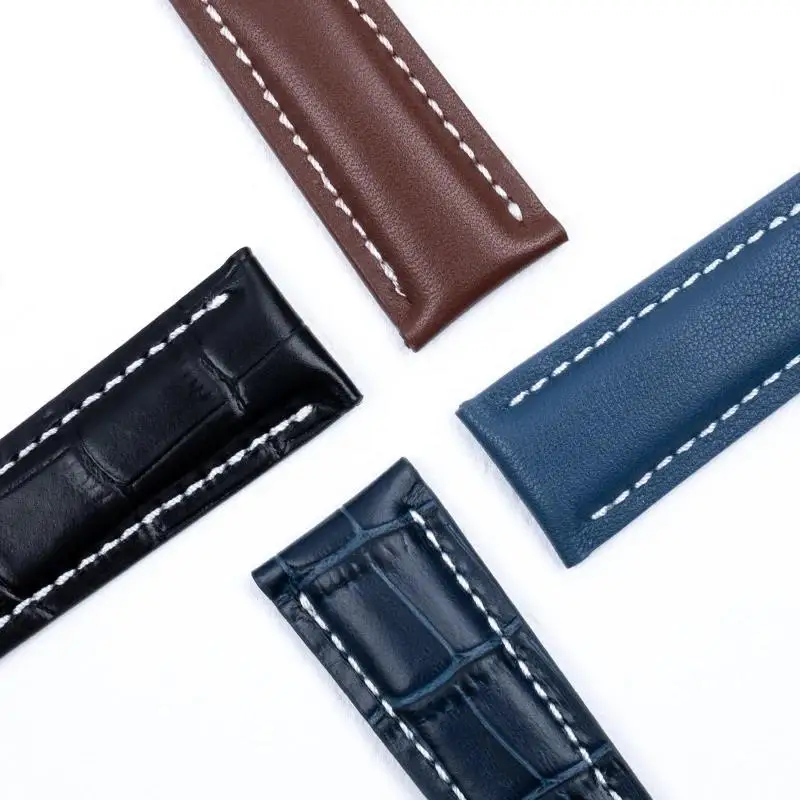 Ремешок 20/22/24 мм для часов Breitling мягкий ремешок из натуральной кожи SUPEROCEAN AVENGER