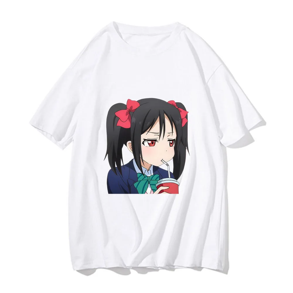 

LoveLive! School Idol Project Nico Yazawa Comfortable T Shirts Aesthetic Women/men Manga/Comic 100% Cotton Fashion Cartoon LOOSE