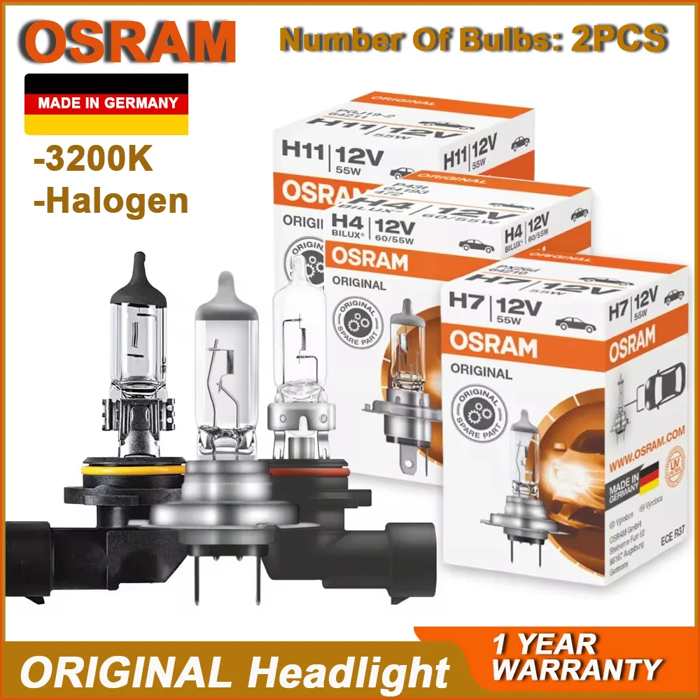 Фары головного света OSRAM H1 H3 H4 H7 H11 9005 9006 3200K дальний/ближний свет H8 H9 H16 HB3 HB4
