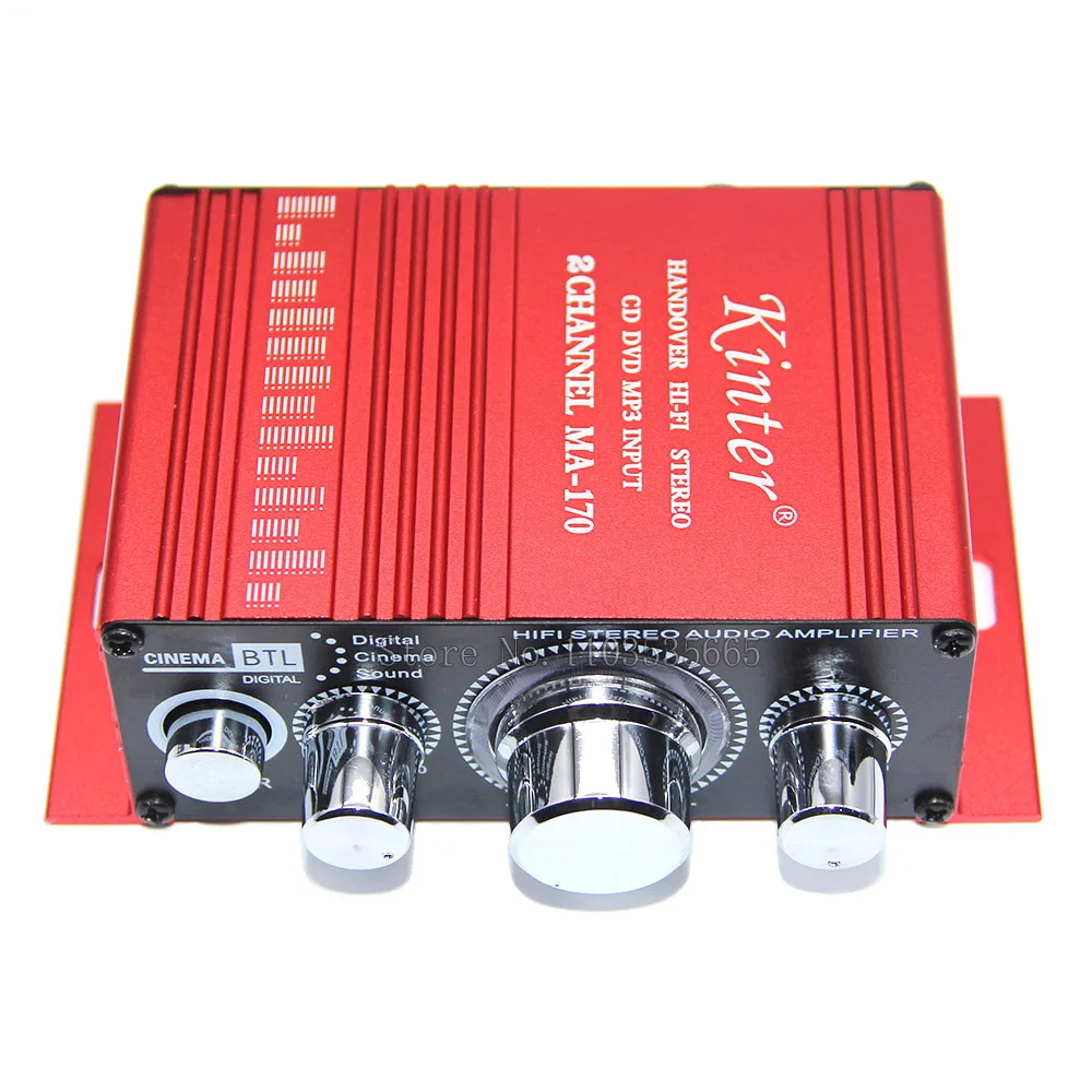 MA170 HIFI стереоусилитель DC12V адаптер питания музыка MP3 высокие басы аудио плата DIY