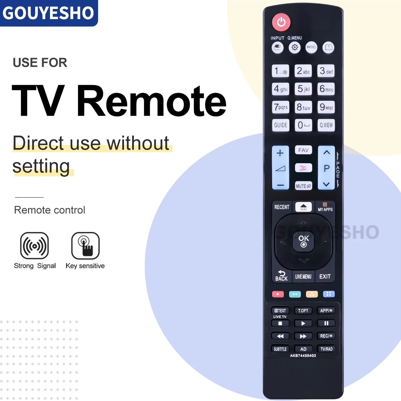 Новый пульт дистанционного управления для AKB74455403 LCD TV 3D Smart 32LF650V 32LF652V 32LF653V 42LF650V 42LF652V 42LF653V 49LF640V