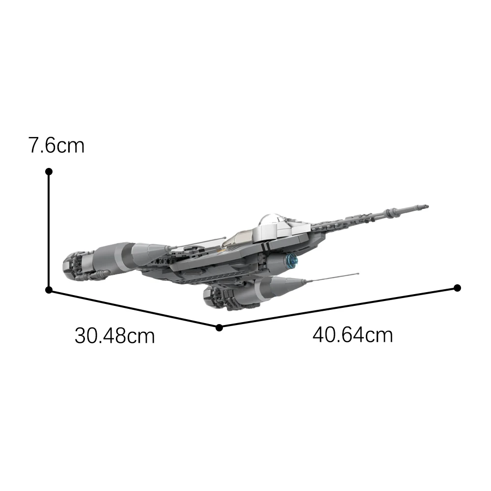 Конструктор MOC Space Wars N-1 Fighter набор строительных блоков для Naboo боевой самолет
