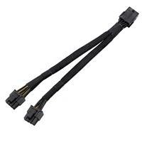 graphics card 8 pin one minute two wire graphics card 8p expansion line graphics card adapter 8p one minute two 20cm mesh