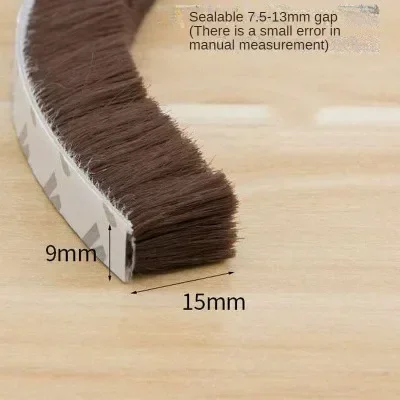 

Верхняя лента с защитой от утечки, самоклеящаяся лента для швов окон и дверей из пластика, стали, алюминиевого сплава, Тип слота для двери, лента с шероховатой кромкой 10 м