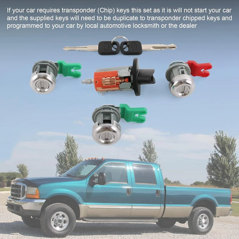 Цилиндр замка зажигания цилиндр дверного для Ford Explorer Sport Trac/F150/F250/F350 LC6177 DL5885 322347