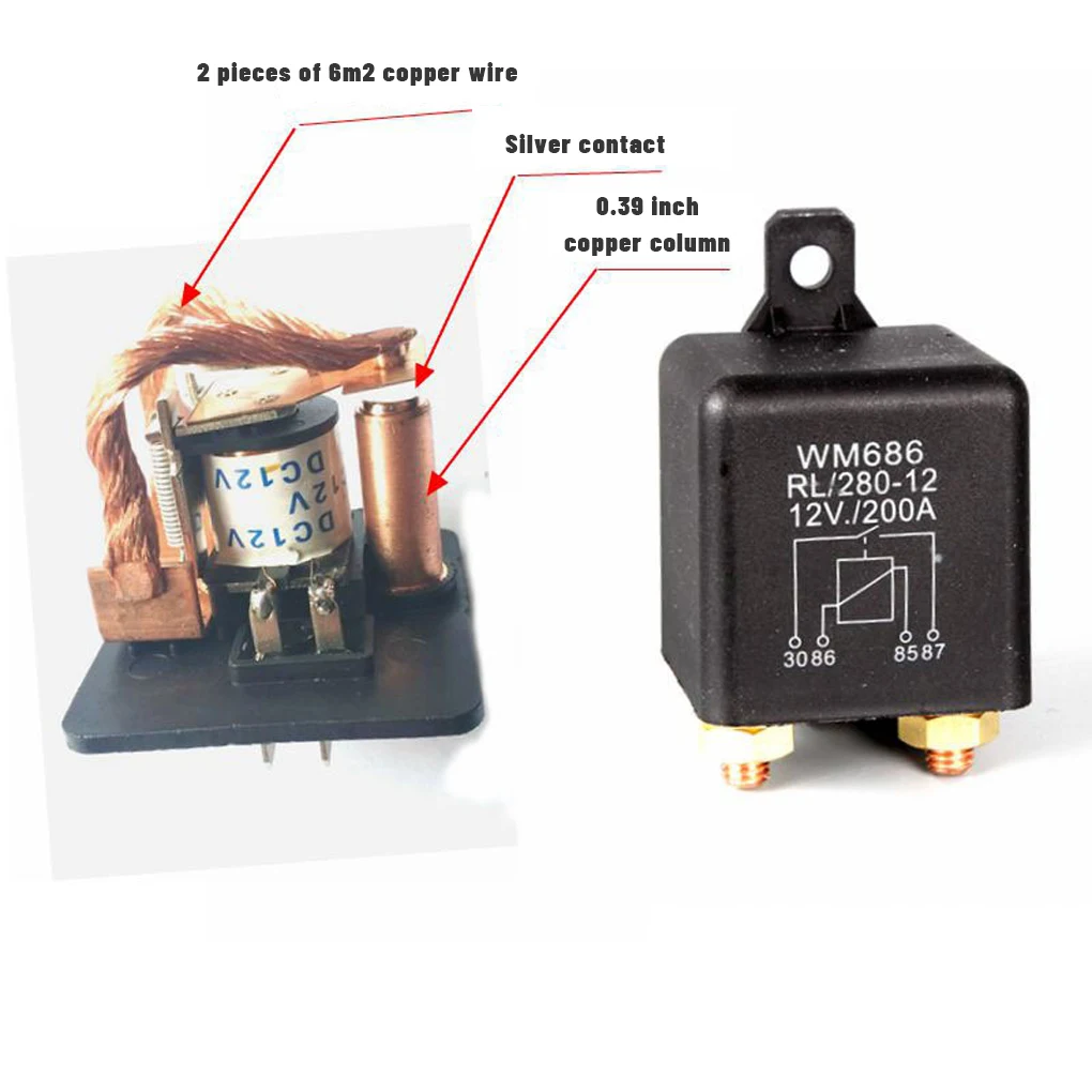 

Переключатель управления автомобильный стартер компактный размер Реле Розетка функциональные профессиональные модернизированные фитинги DC12V4 8 Вт стартер