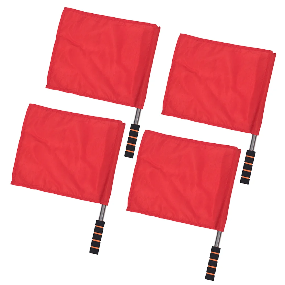 

Flag Flags Referee Linesman Soccer Sports Hand Match Athletic Training Red Competition Football Commanding Volleyball Pole Field