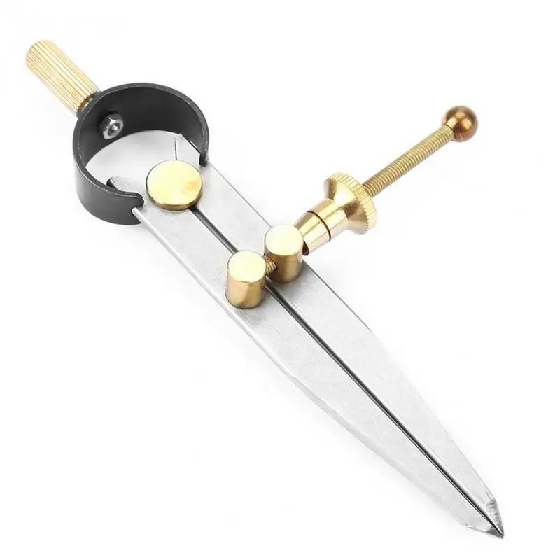 

Делитель крыла, регулируемый пружинный делитель, краевой компас 100-150 мм, инструмент «сделай сам» для обработки деревообработки и строитель...