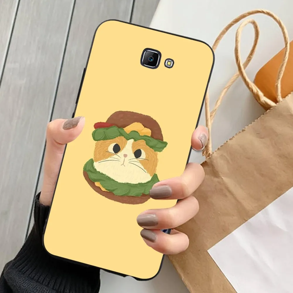 Hamburger Cute Animal Phone Case For Samsung J 7 plus 7core J7 neo J6 prime J4 J5 Mobile Cover
