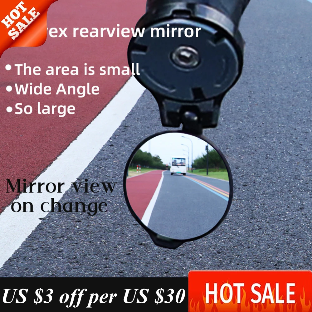 

Mini Bicycle Bike Mirrors Handlebar Rearview Mirror Rotate Wide-Angle Adjustable Left Right Mirror MTB Cycling Accessories