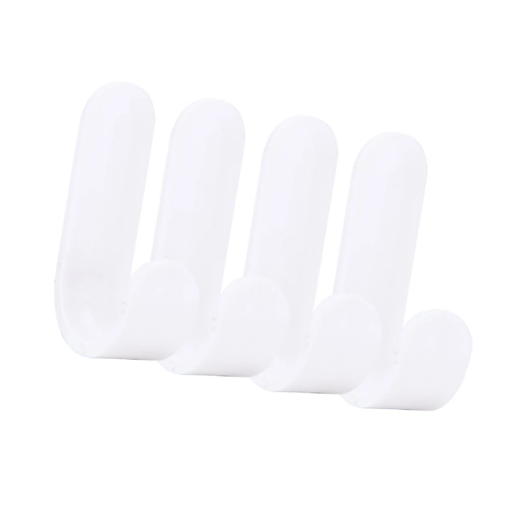 

4PCS /6PCS Towel Hook Plastic Door Hanger Self Adhesive Wall Hanger Hat Racks Key Hanger Wall Organizer Home Decor Key Holder