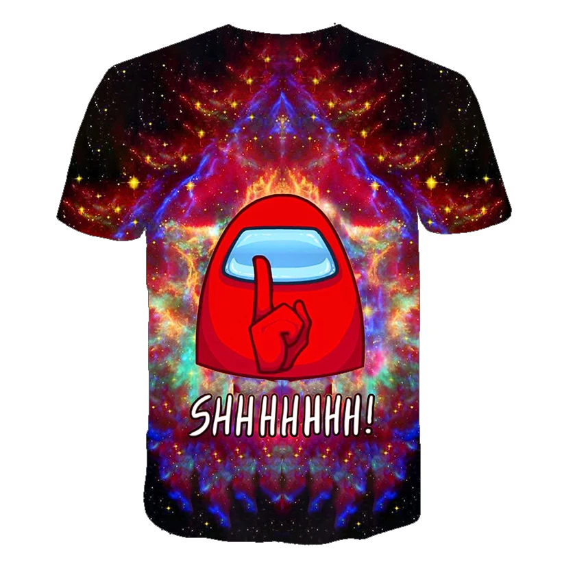 

Among US T Shirts Children O-neck Short Sleeve Tops Tees Boys Girls Impostor Game T-Shirts Clothes Kids Fashion Cartoon Tshirts