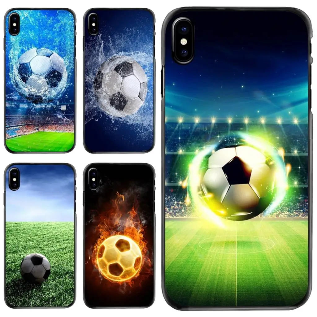 

For Apple iPhone 11 12 13 14 Pro MAX Mini 5 5S SE 6 6S 7 8 Plus 10 X XR XS Football Sports Hard Phone Cover Case