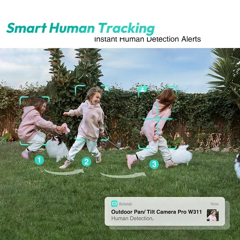 Камеры Botslab 2K 3MP 1/2 шт. IP-система безопасности с ночным видением для