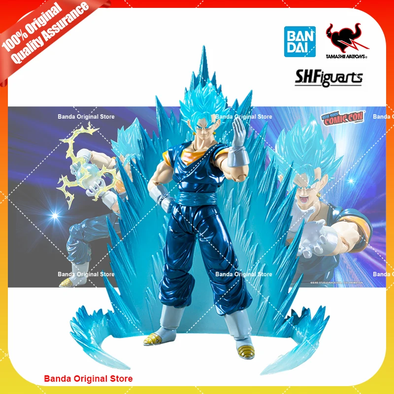 100% оригинал Bandai Shf S.H.Figuarts Super Saiyan God Vegito эксклюзивные фигурки аниме NYCC 2024 игрушки